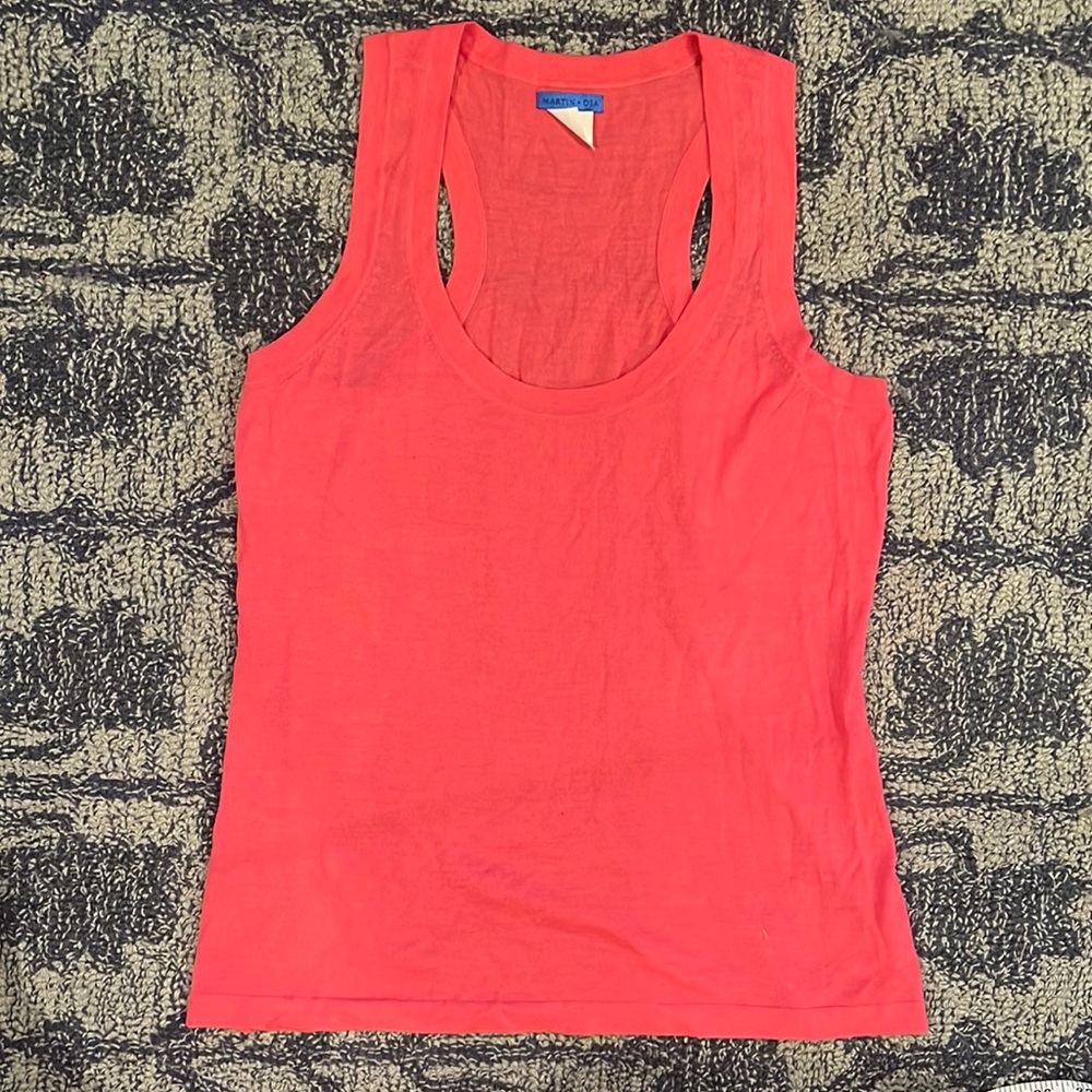 Martina+ OSA racerback pink wool sleeveless top